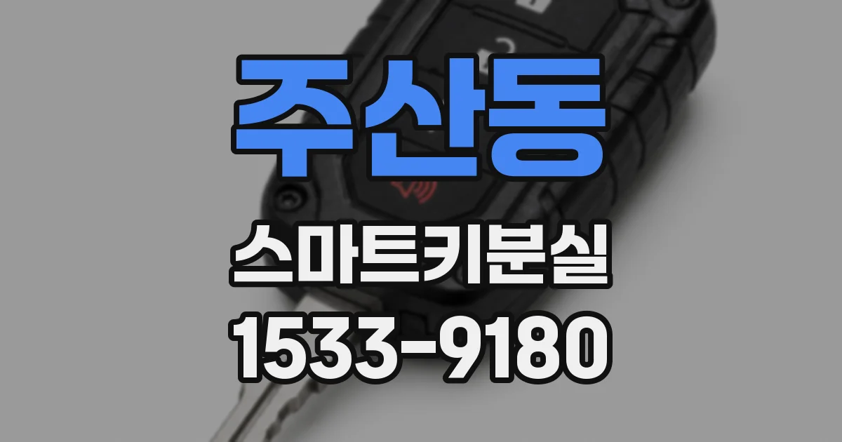 주산동 스마트키분실