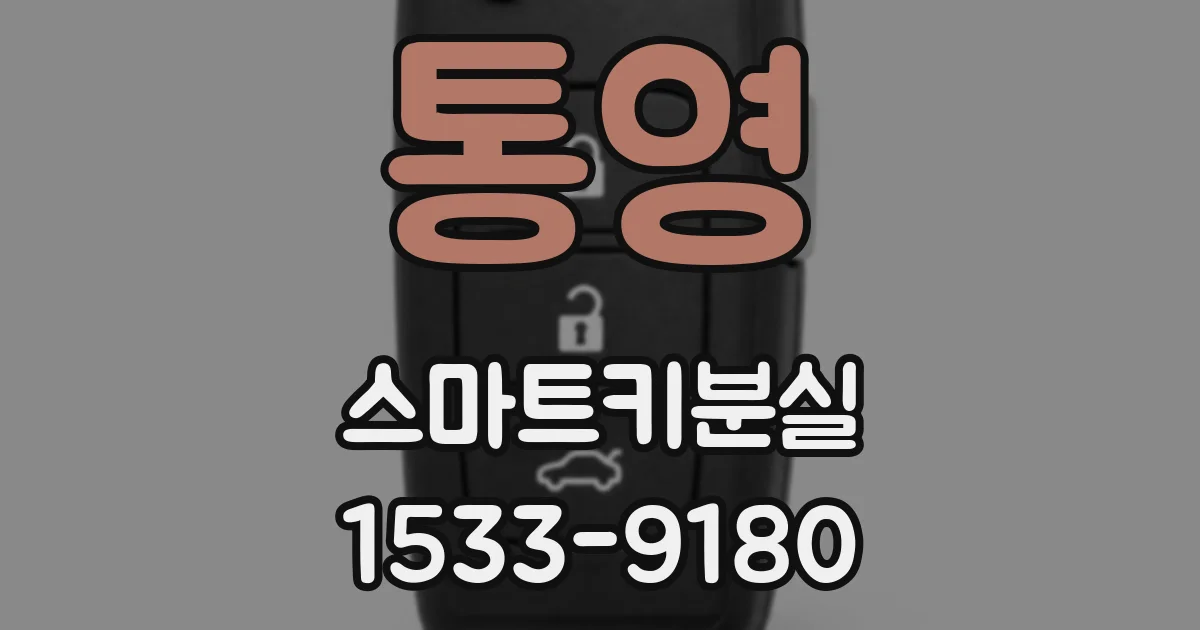 통영 스마트키분실