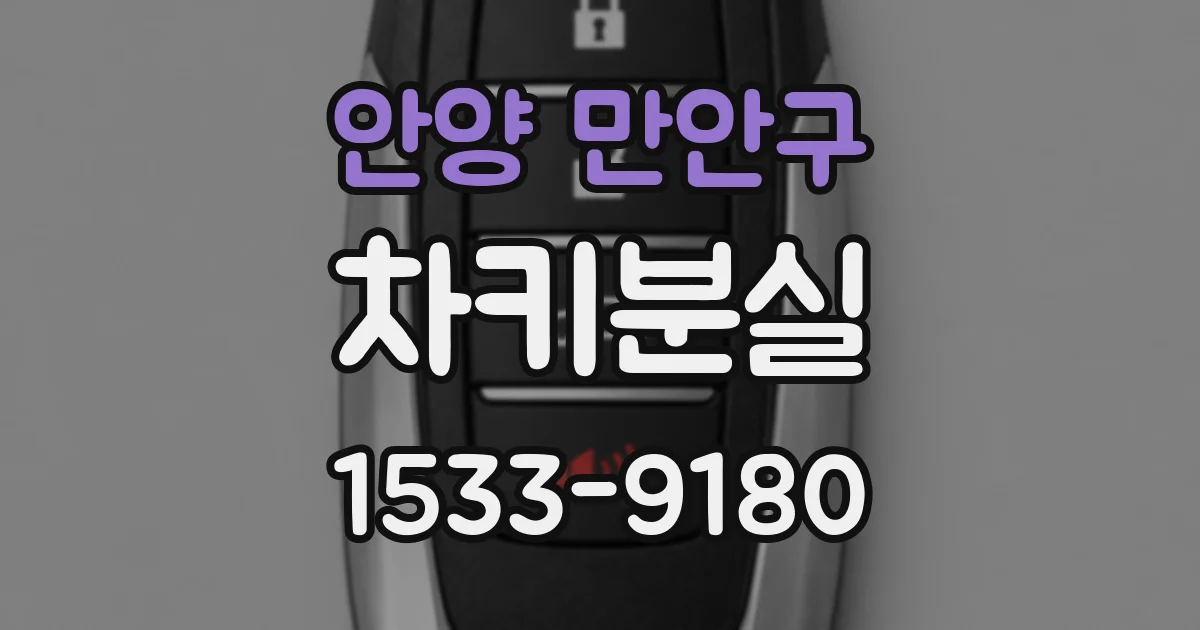 안양 만안구 차키분실