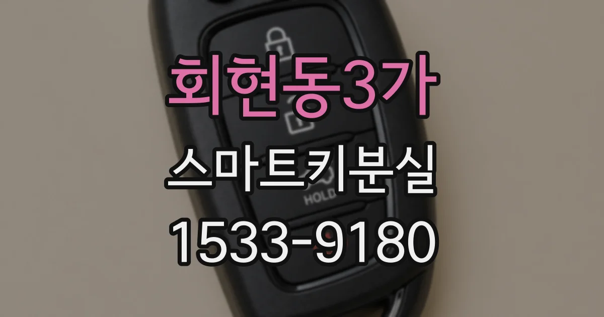 회현동3가 스마트키분실