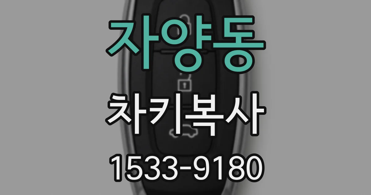 자양동 차키복사
