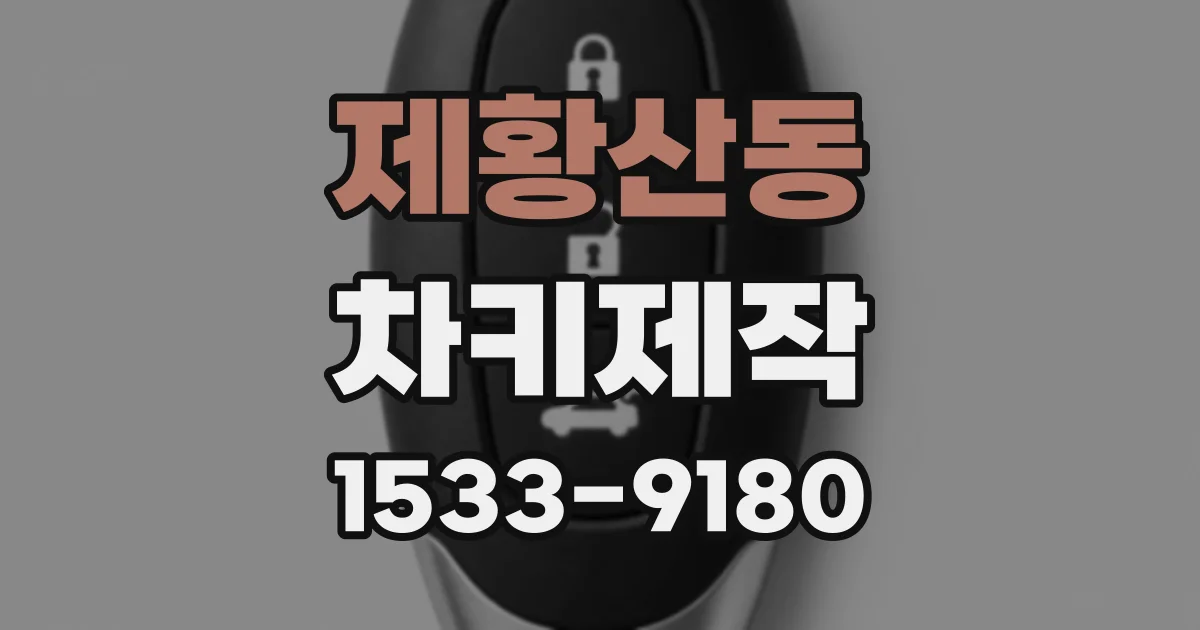 제황산동 차키제작