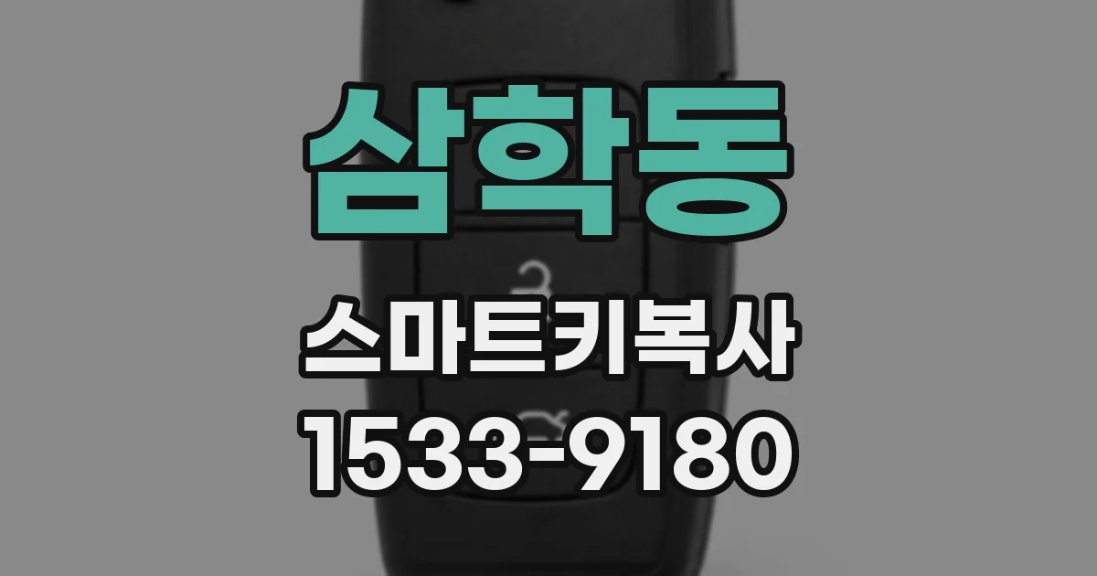 삼학동 스마트키복사