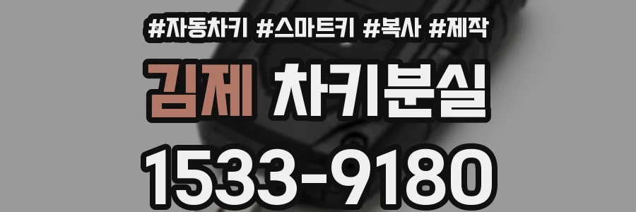 김제 차키분실