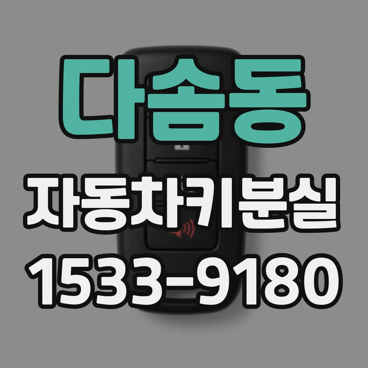 다솜동 자동차키분실