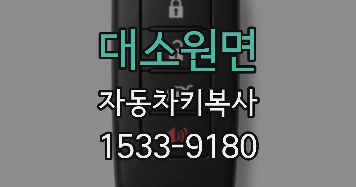 대소원면 자동차키복사