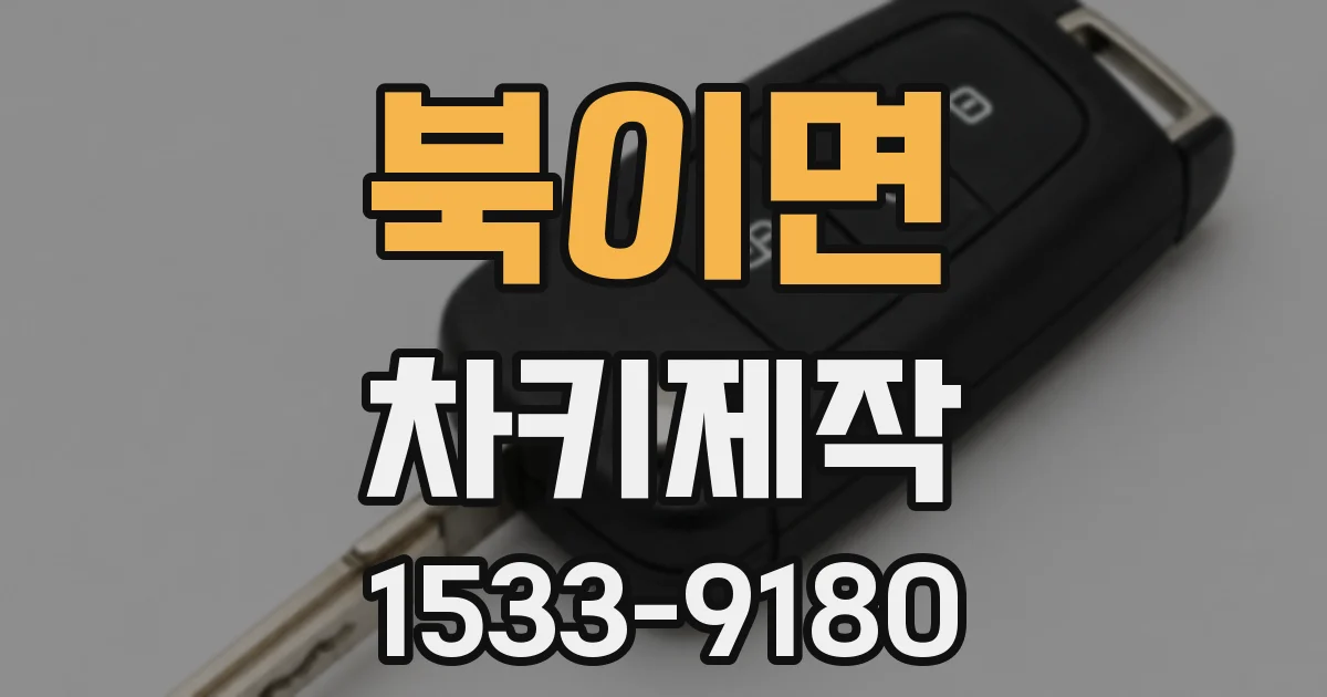 북이면 차키제작
