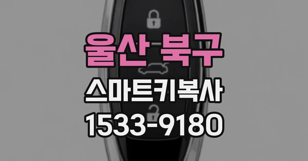 울산 북구 스마트키복사
