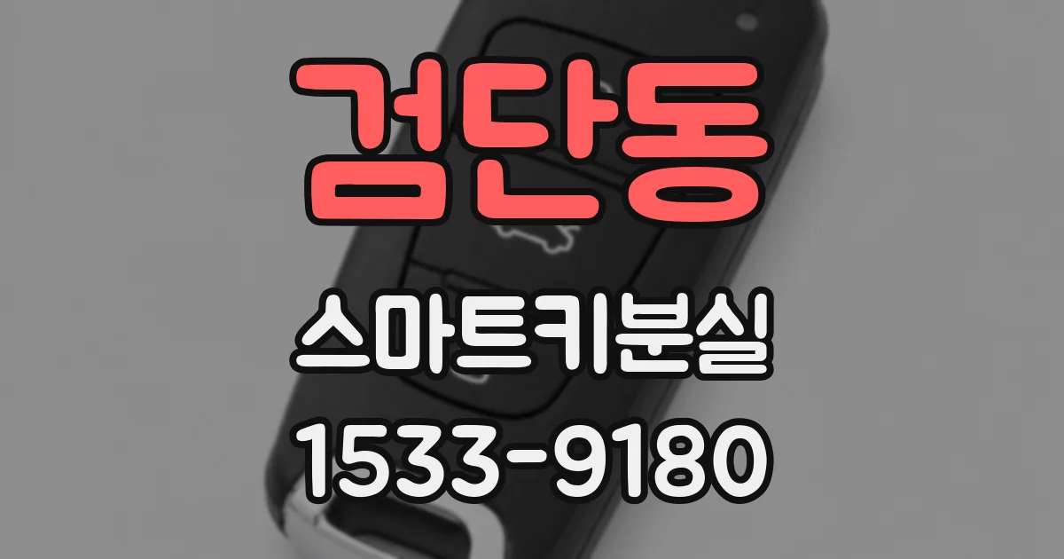 검단동 스마트키분실