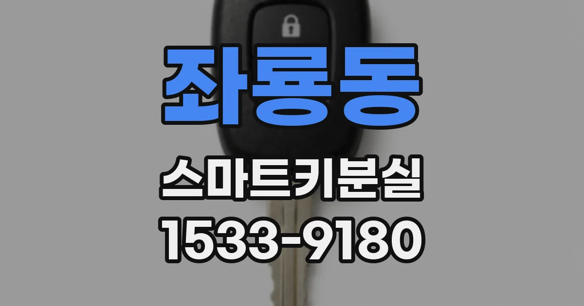 좌룡동 스마트키분실