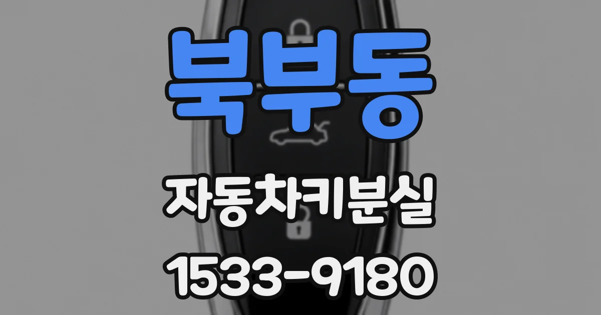 북부동 자동차키분실