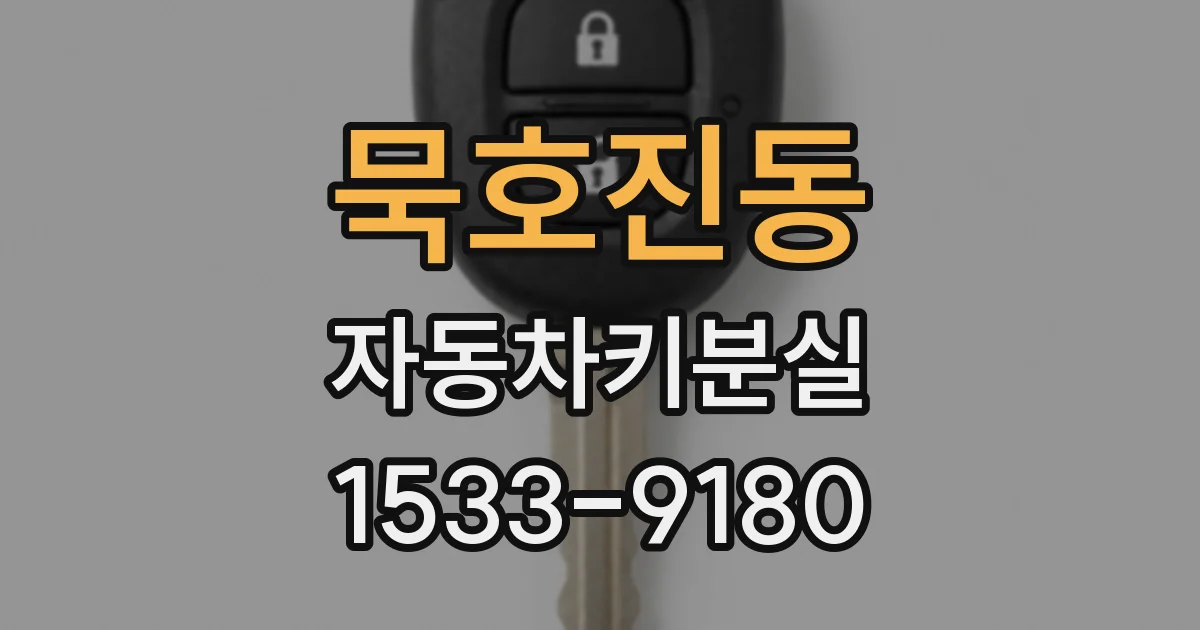 묵호진동 자동차키분실
