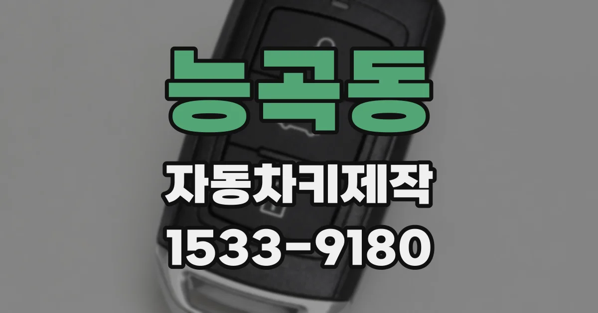 능곡동 자동차키제작