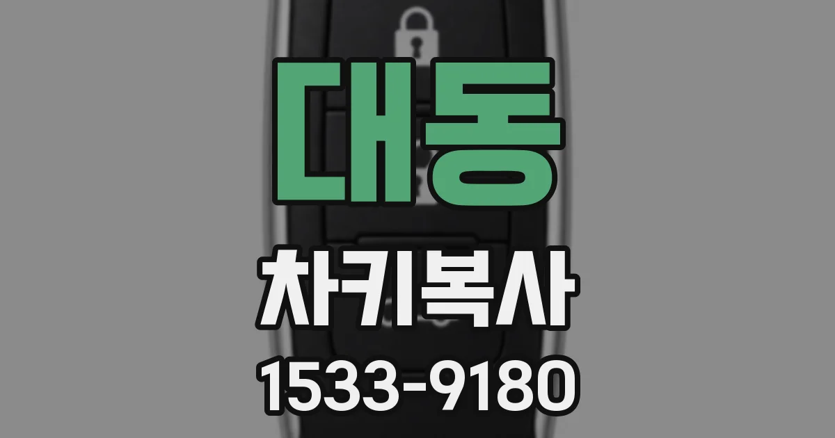 대동 차키복사