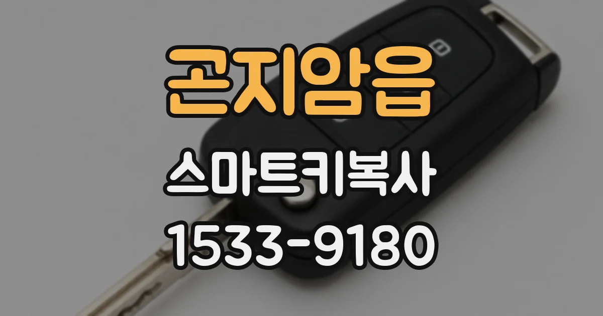 곤지암읍 스마트키복사