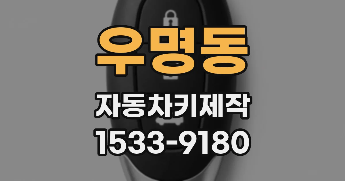 우명동 자동차키제작