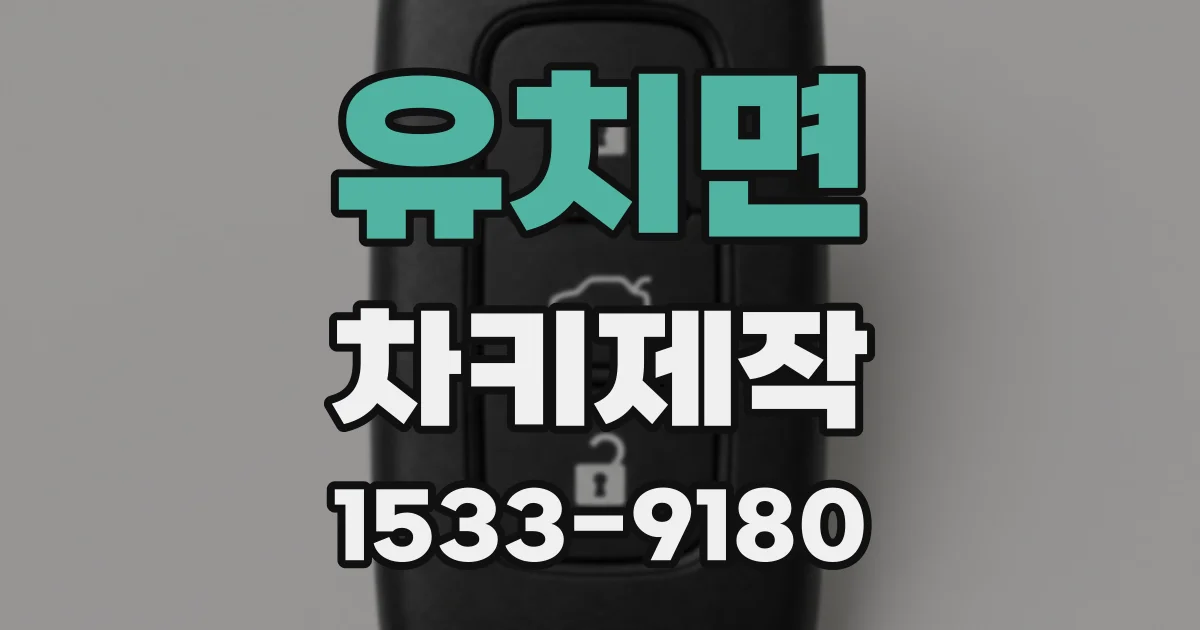 유치면 차키제작