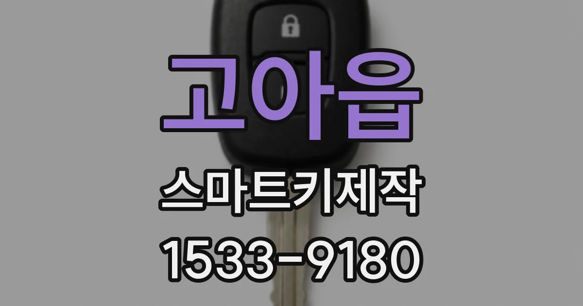 고아읍 스마트키제작