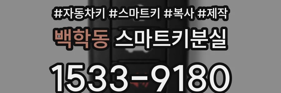 백학동 스마트키분실