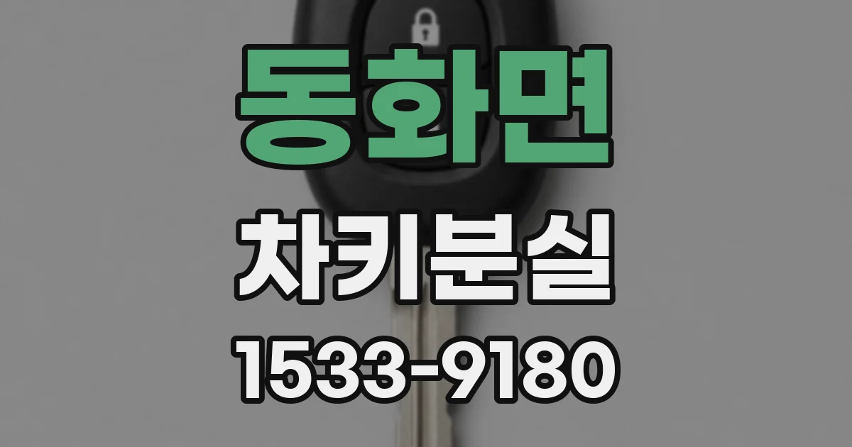 동화면 차키분실