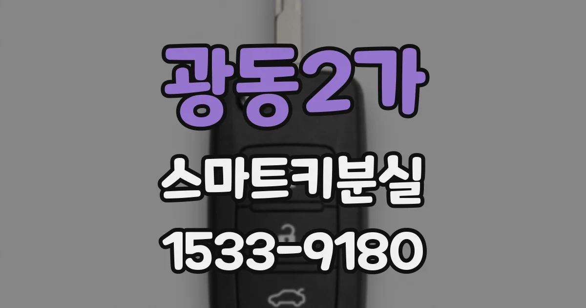 광동2가 스마트키분실