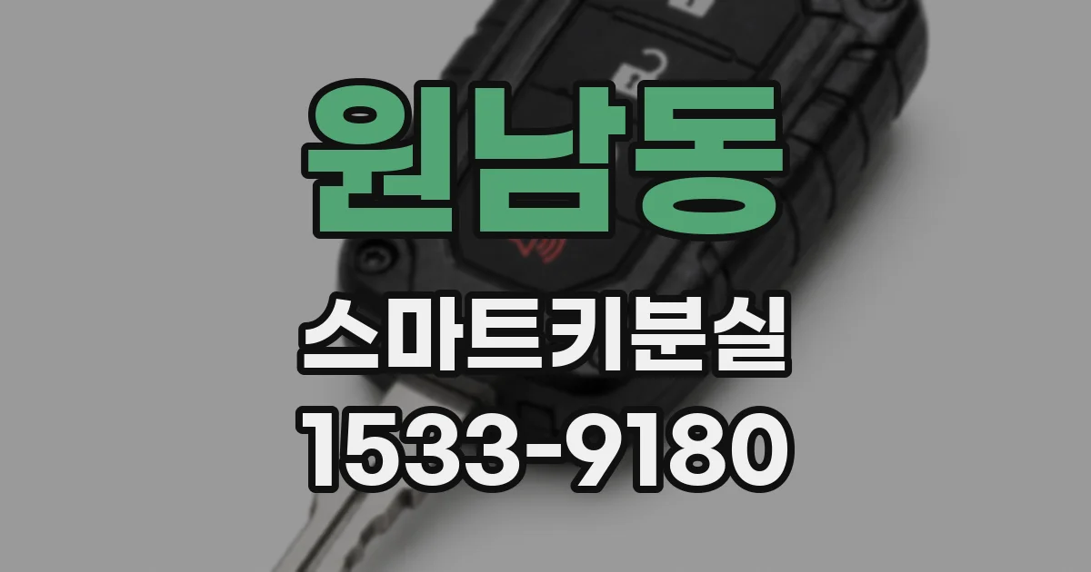 원남동 스마트키분실