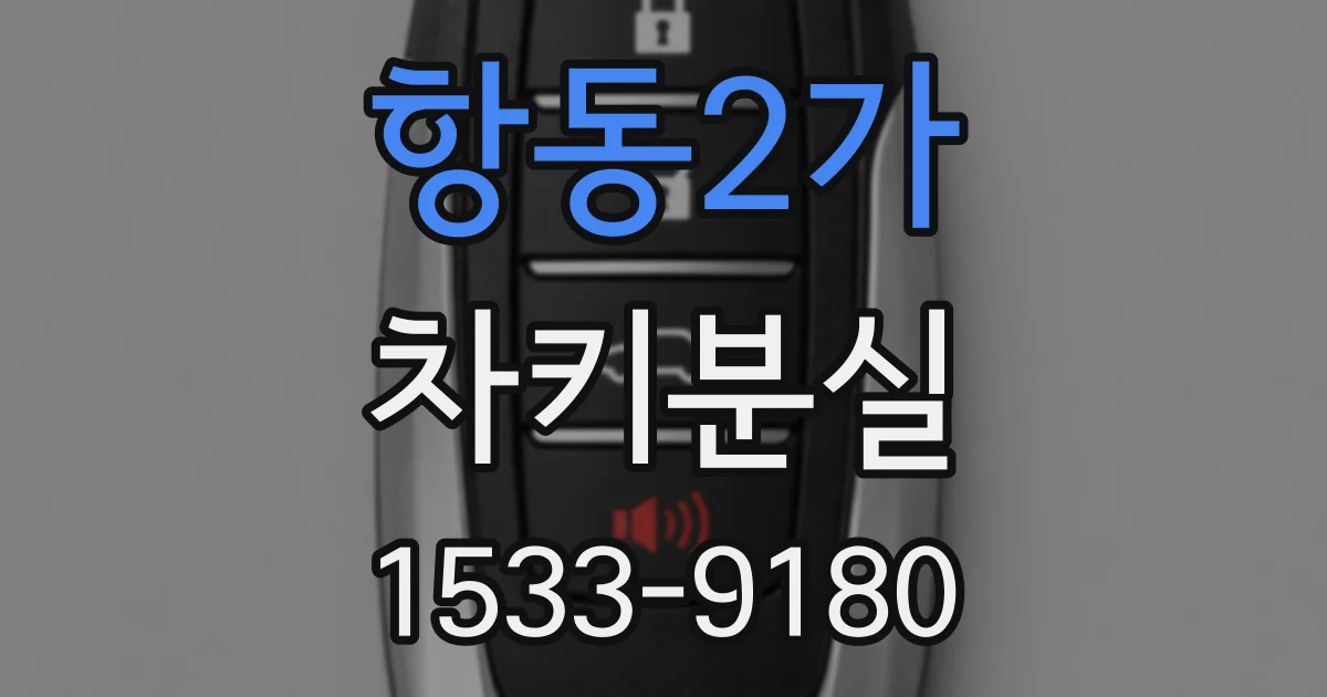 항동2가 차키분실
