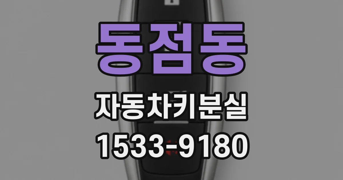 동점동 자동차키분실