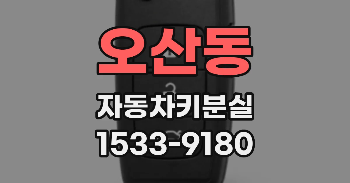오산동 자동차키분실