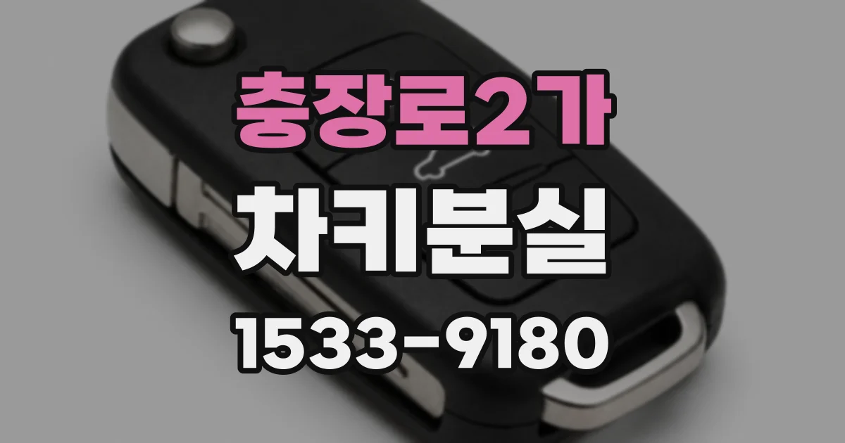 충장로2가 차키분실