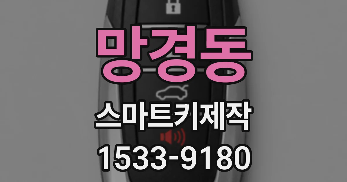 망경동 스마트키제작