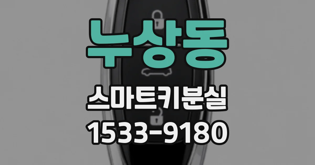 누상동 스마트키분실