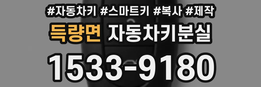 득량면 자동차키분실