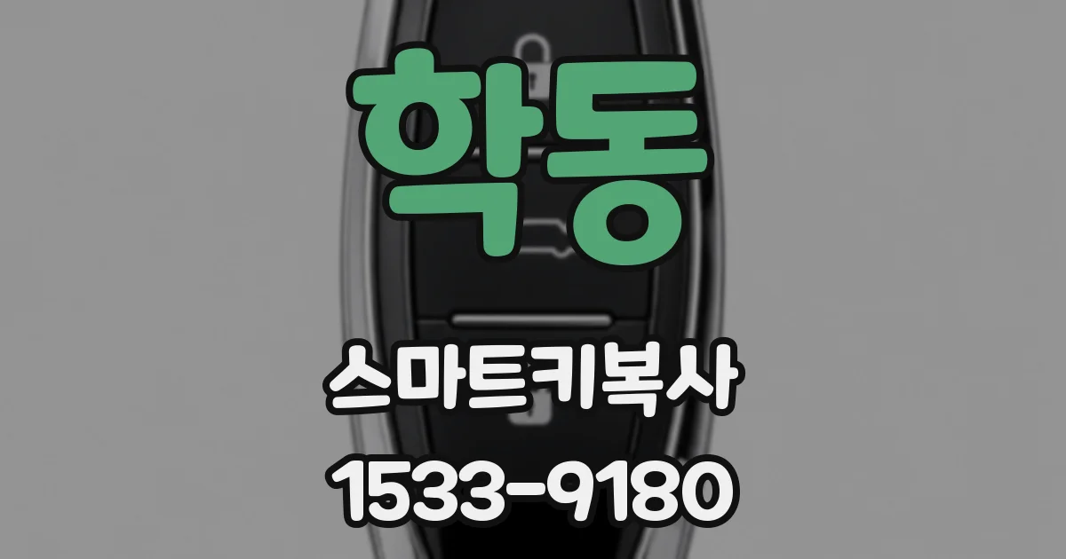 학동 스마트키복사