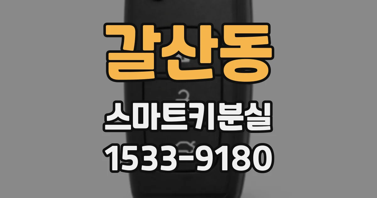 갈산동 스마트키분실