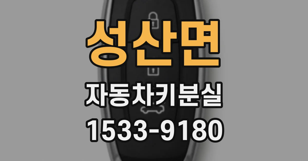 성산면 자동차키분실