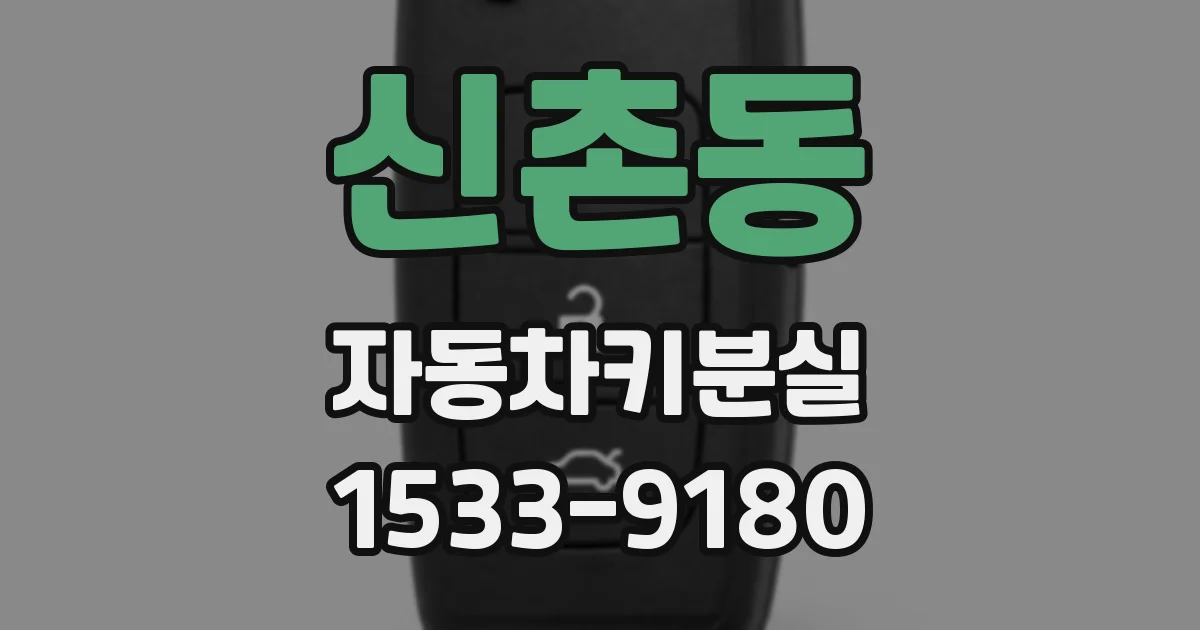 신촌동 자동차키분실