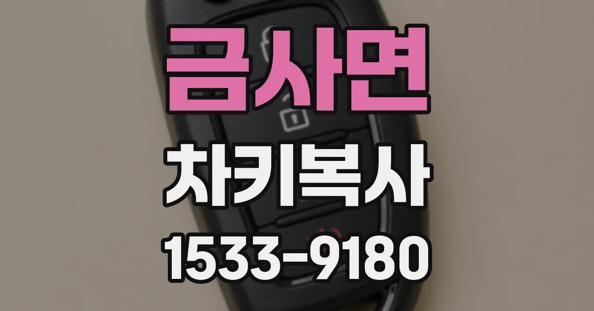 금사면 차키복사