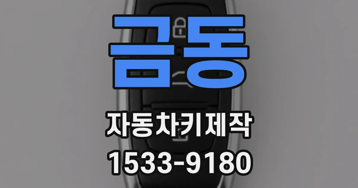 금동 자동차키제작