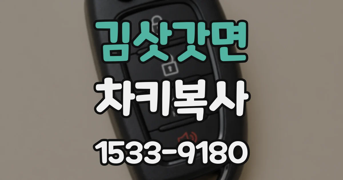 김삿갓면 차키복사