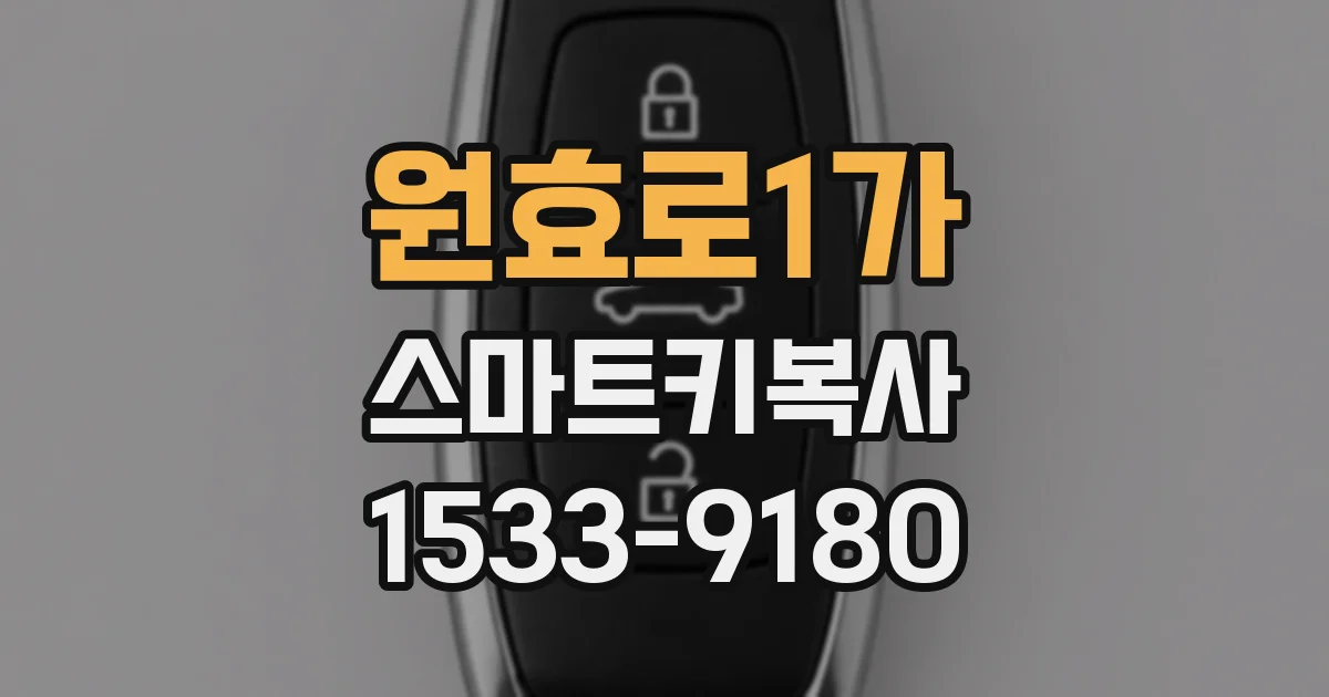 원효로1가 스마트키복사
