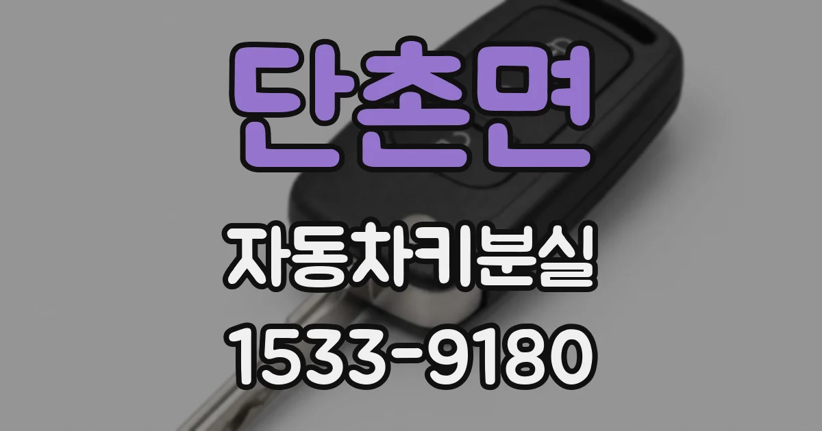 단촌면 자동차키분실