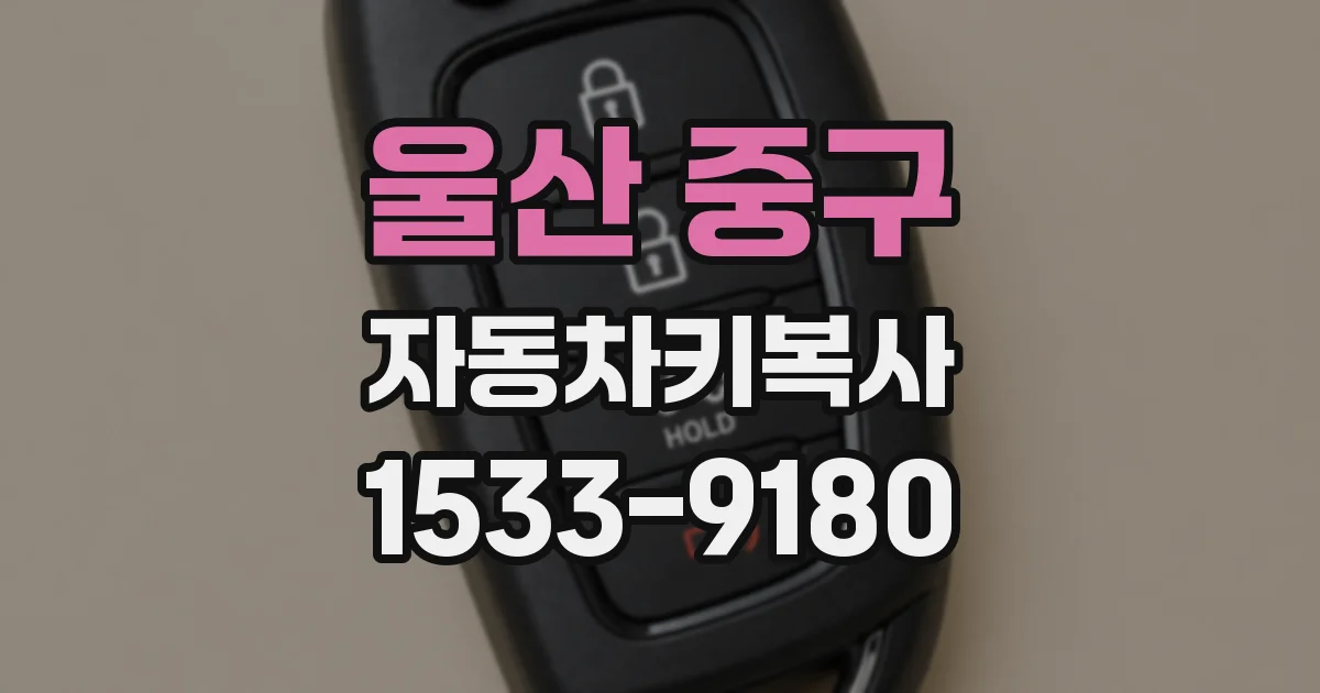 울산 중구 자동차키복사