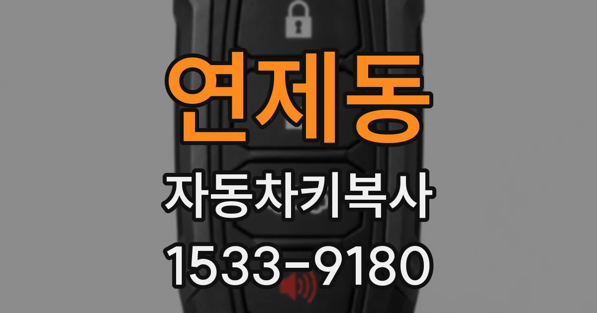 연제동 자동차키복사
