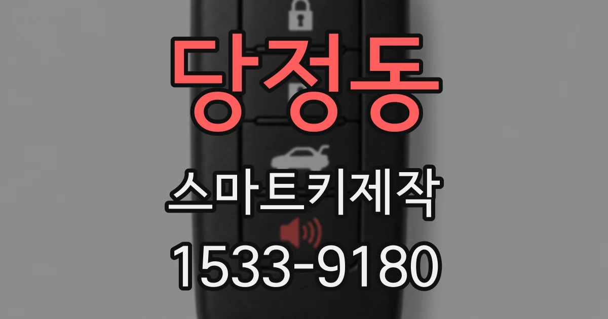 당정동 스마트키제작
