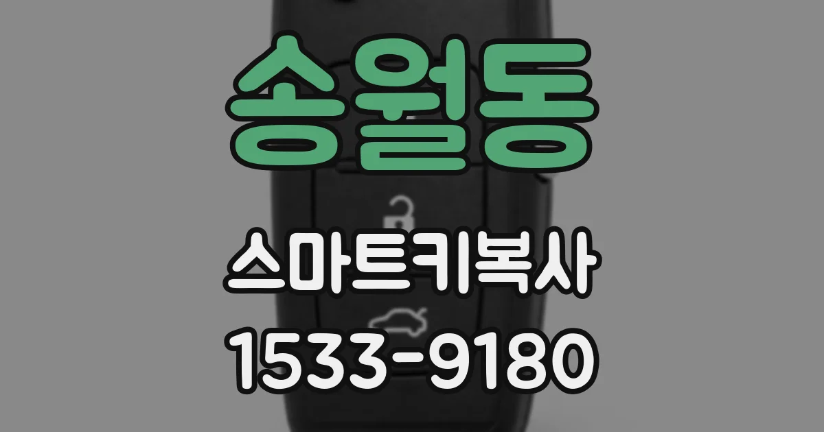 송월동 스마트키복사