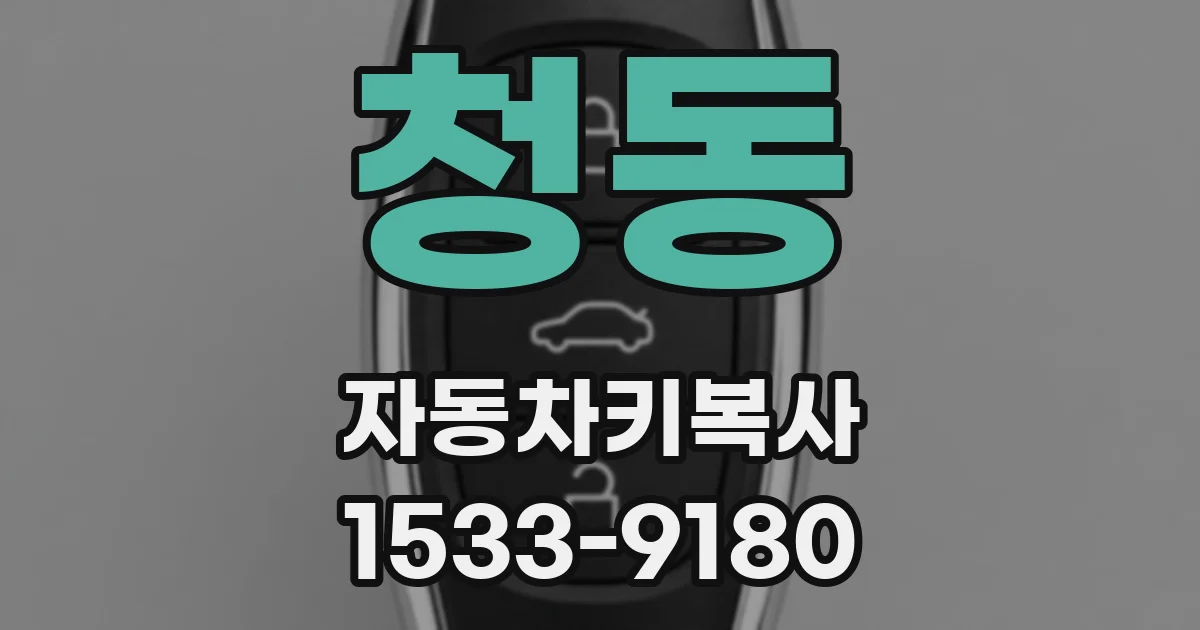 청동 자동차키복사