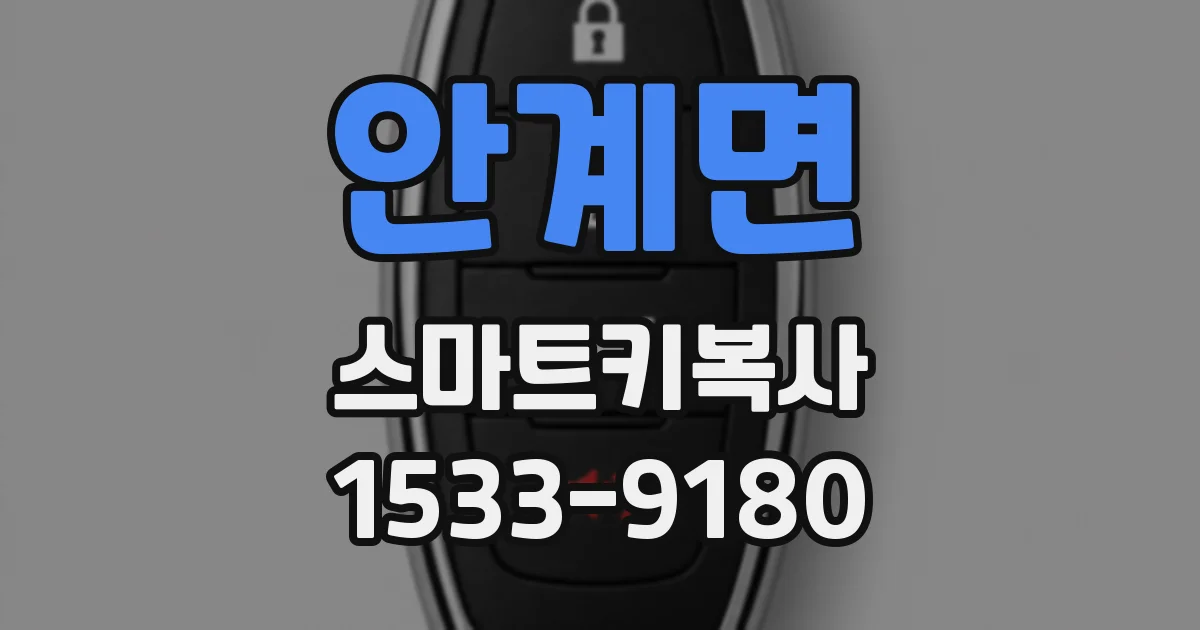 안계면 스마트키복사