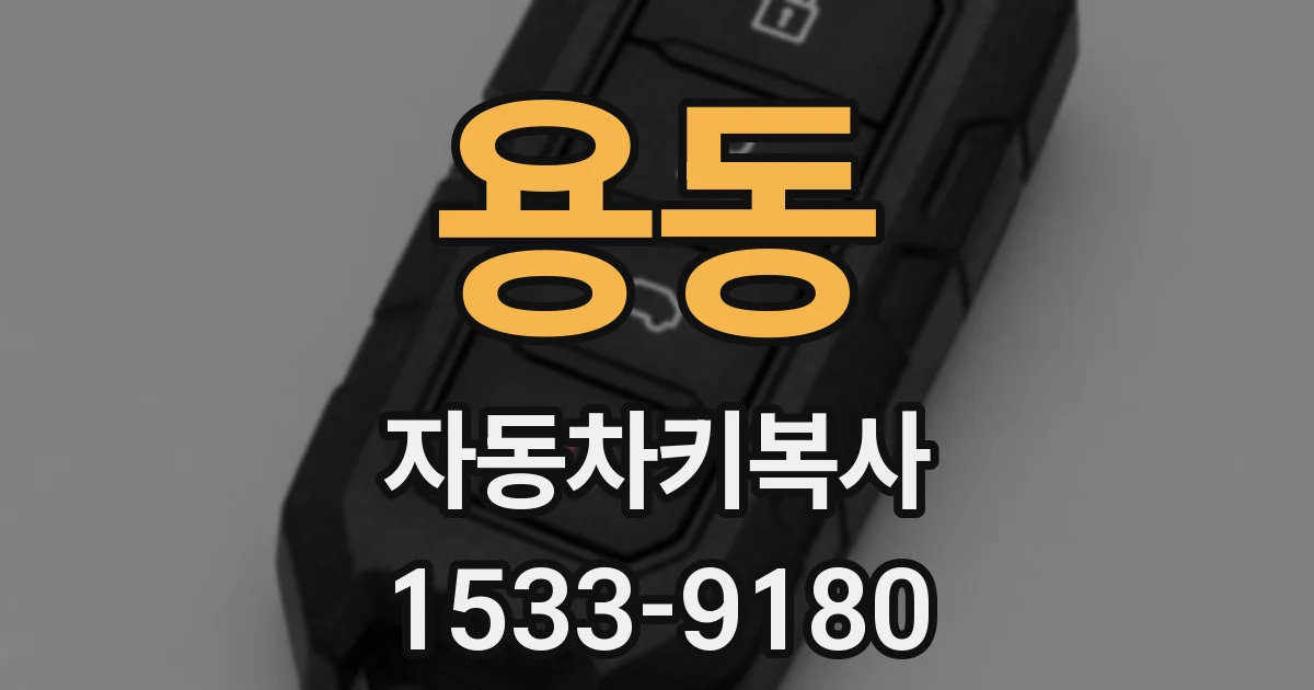 용동 자동차키복사