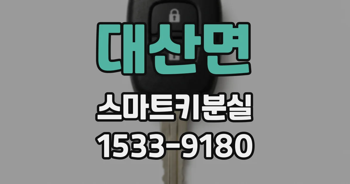 대산면 스마트키분실